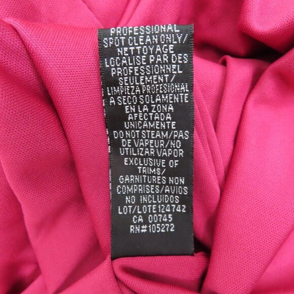 Love Theia Womens 10 Pink Sequin Draped Back Sleeveless Sheath Dress 9212238 NEW - Picture 11 of 12